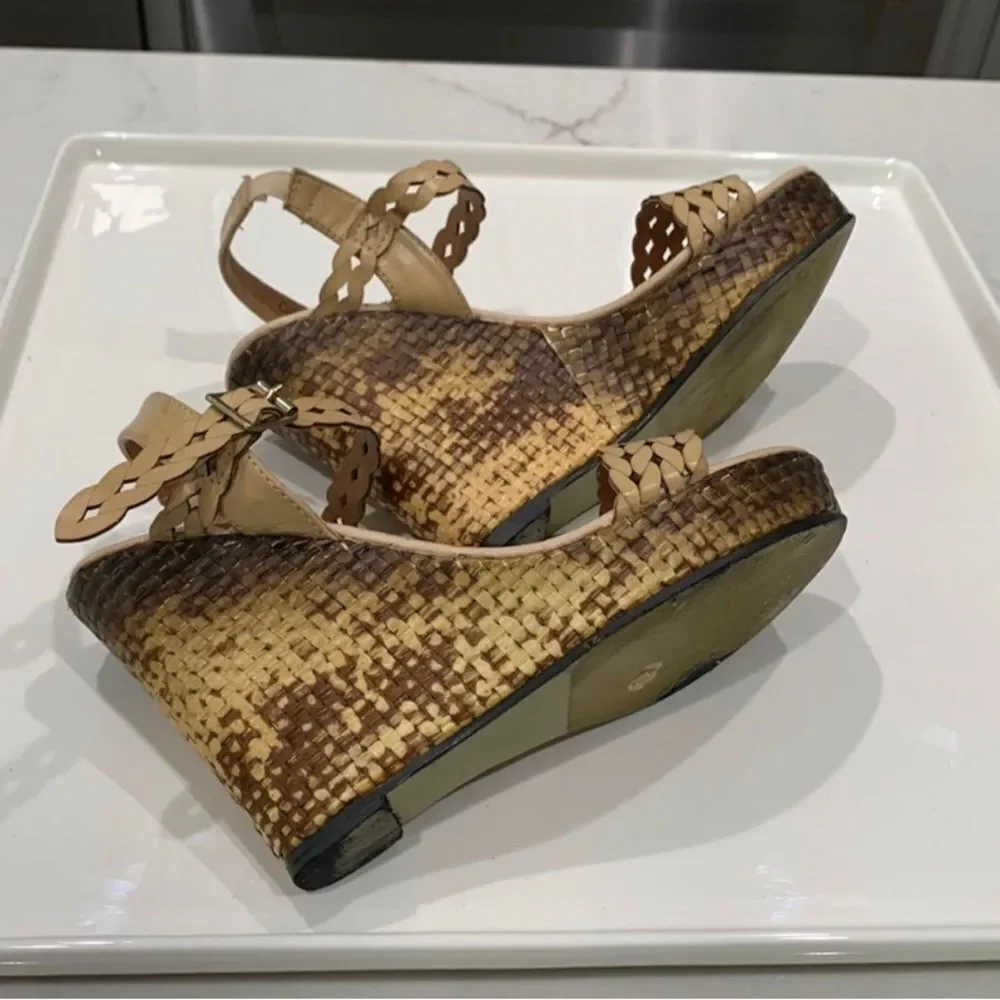 Bundle of bag / sandals heels platform size 7
